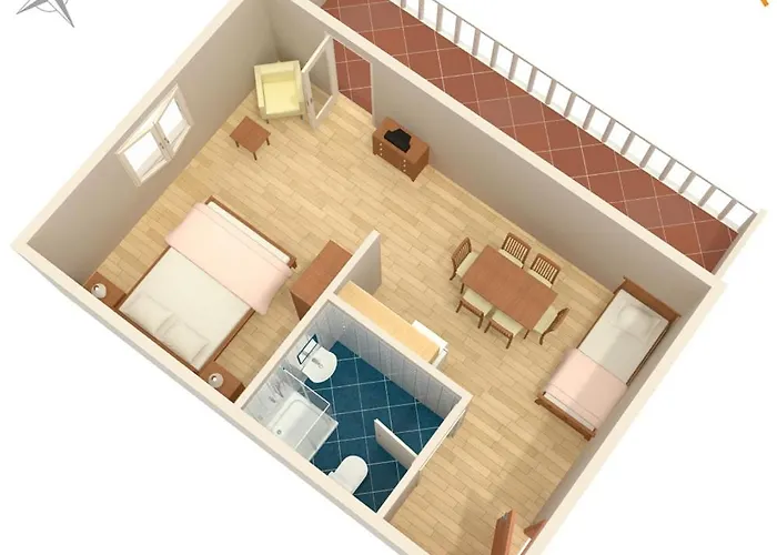 Family Friendly With A Swimming Pool Sveti Anton, Krk - 5291 Apartment Malinska